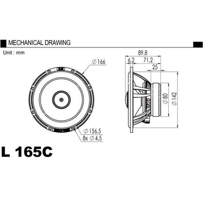 BLAM L165-C Coaxial Speaker 165mm 2 Way2
