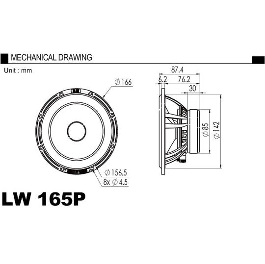 BLAM L165-P Speaker 165mm 2 Way2
