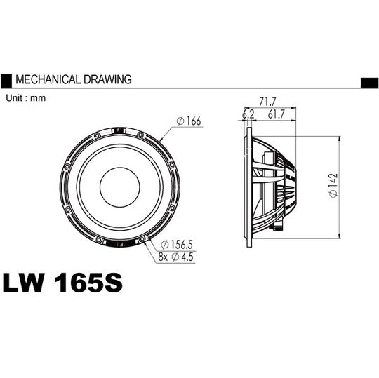 BLAM L165-S Speaker 165mm Separate 2-Way2