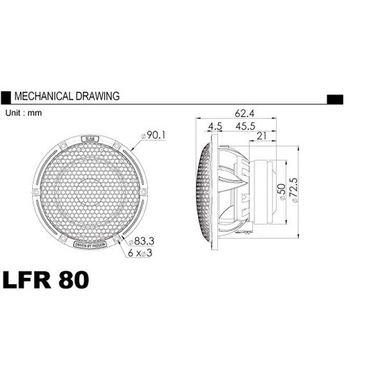 BLAM LFR-80 speaker 80mm full-range speaker2