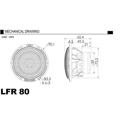 BLAM LFR-80 speaker 80mm full-range speaker2