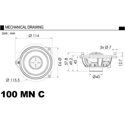 BLAM 100-MN-C Coaxial Speaker 4"2