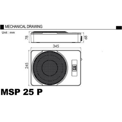 BLAM MSP-25P Box Subwoofer 250mm2