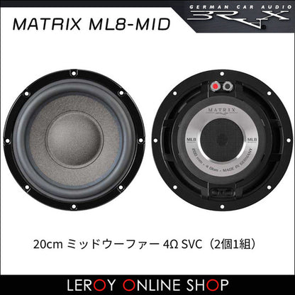 BRAX MATRIX-ML8-MID Midwoofer 20cm 4Ω SVC0
