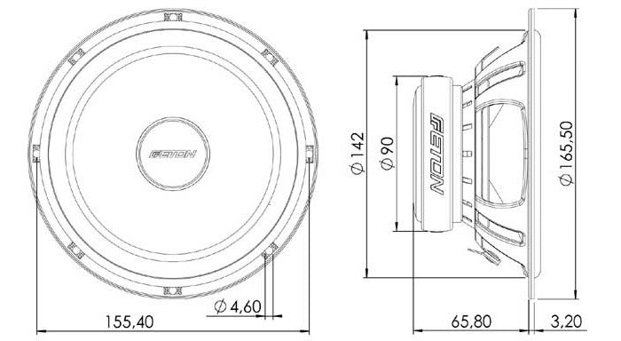 ETON POW-16 PLUS 2WAY Speaker Set 16cm4