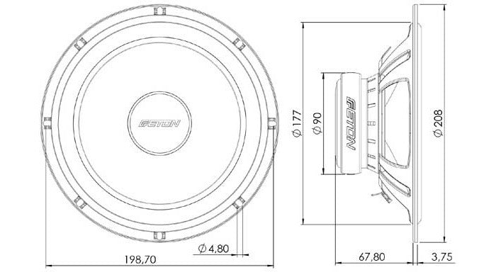 ETON POW-20 PLUS 2WAY Speaker Set 20cm Woofer4