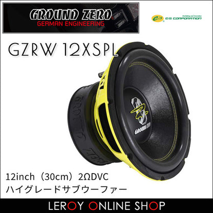 Ground Zero GZRW 12XSPL 12inch Subwoofer 2ΩDVC0