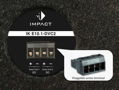 HELIX IK-E10.1 Subwoofer 25cm 2Ω DVC1