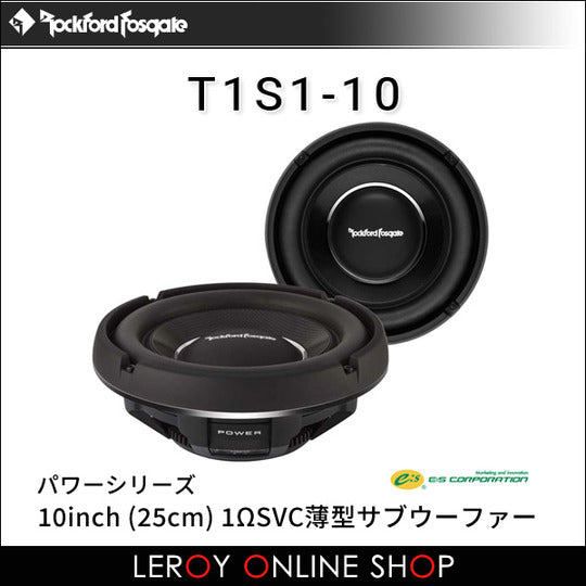 Rockford Fosgate T1S1-10 10inch 1ΩSVC Slim Subwoofer0