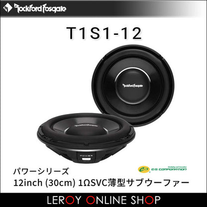 Rockford Fosgate T1S1-12 12inch 1Ω SVC Slim Subwoofer0